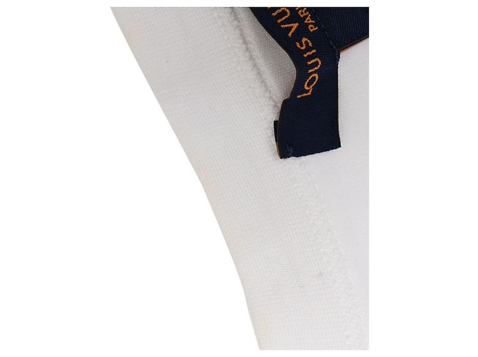 Crop Top de algodón blanco con logo Louis Vuitton - vista 9