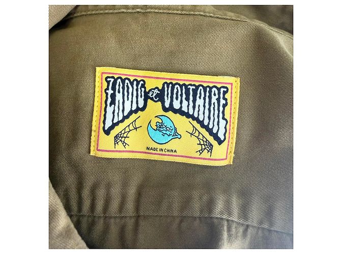 Chaqueta Utility Zadig & Voltaire en algodón verde oliva - vista 7