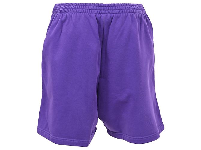 Everyday Short Jogger Balenciaga en coton violet - vue 3