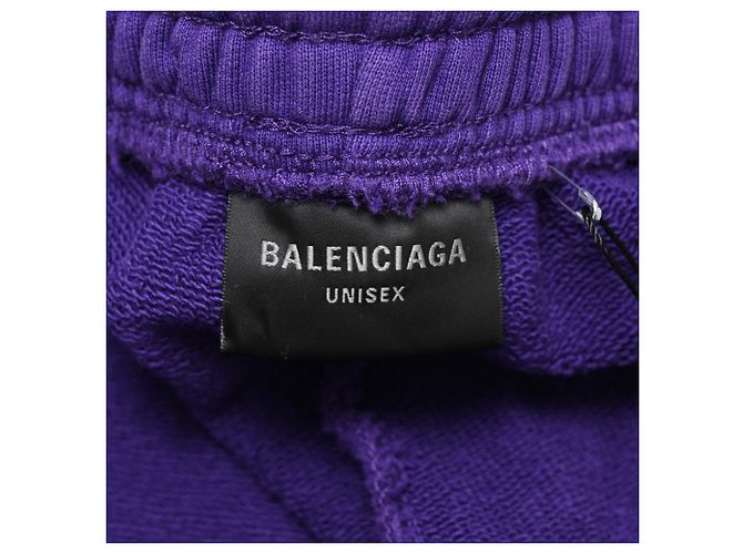 Everyday Short Jogger Balenciaga en coton violet - vue 4