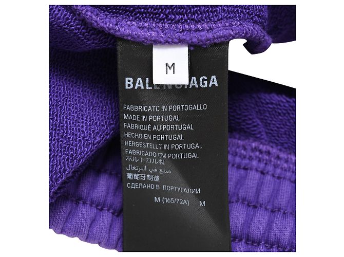 Everyday Short Jogger Balenciaga en coton violet - vue 5