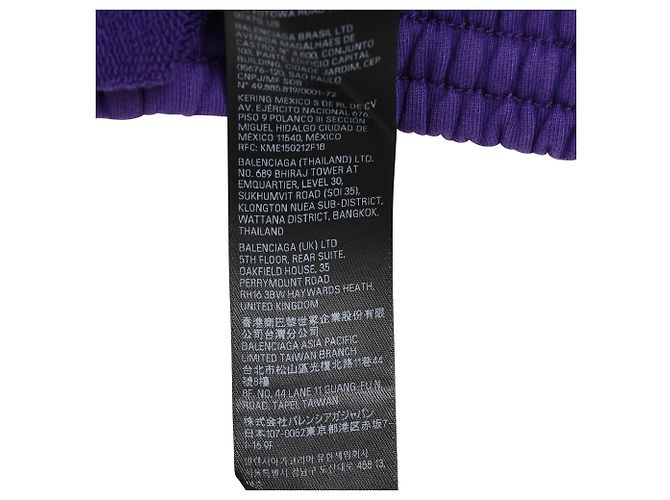 Everyday Short Jogger Balenciaga en coton violet - vue 8