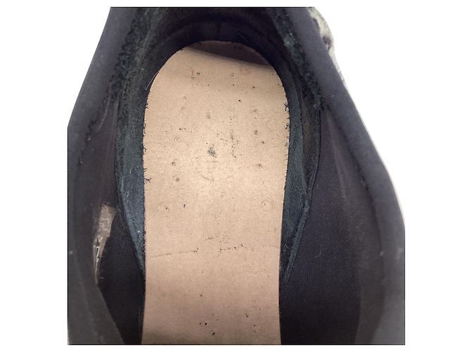 Sneakers slip-on Moncler Meline in nylon nero - vista 10