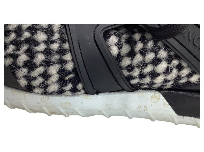 Sneakers slip-on Moncler Meline in nylon nero - vista 15