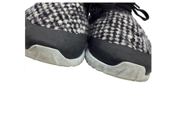 Sneakers slip-on Moncler Meline in nylon nero - vista 16