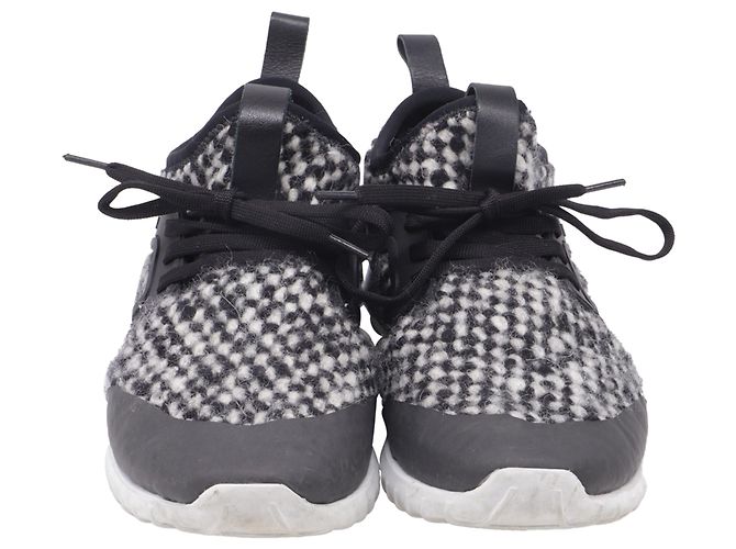 Sneakers slip-on Moncler Meline in nylon nero - vista 2