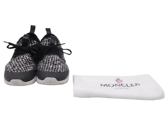Sneakers slip-on Moncler Meline in nylon nero - vista 6