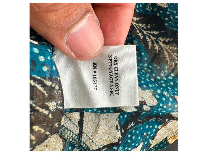 Blusa Ulla Johnson Adela con paillettes floreali e volant in seta multicolore - vista 6