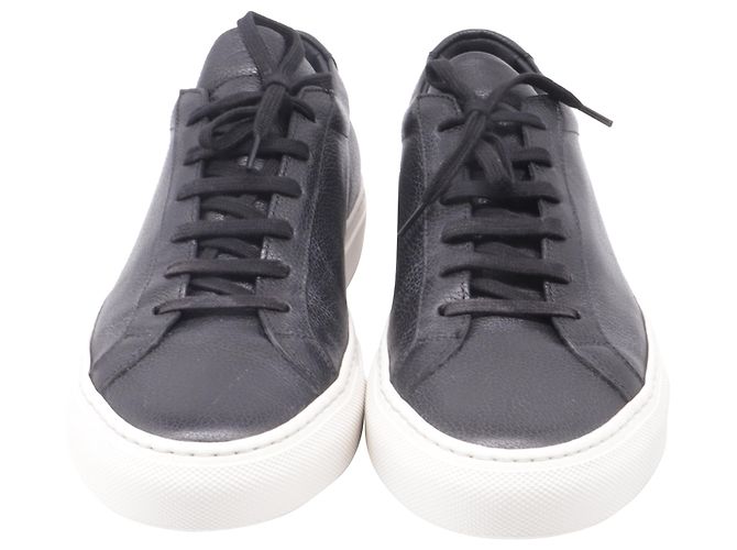 Autre Marque Sneakers Common Projects Achilles Low Grained in pelle nera Nero - vista 2