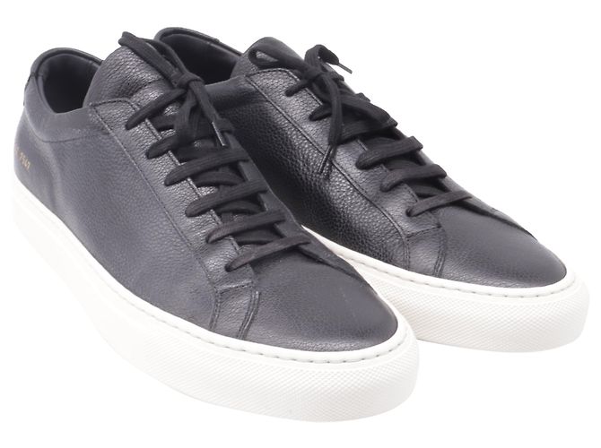 Autre Marque Sneakers Common Projects Achilles Low Grained in pelle nera Nero - vista 3