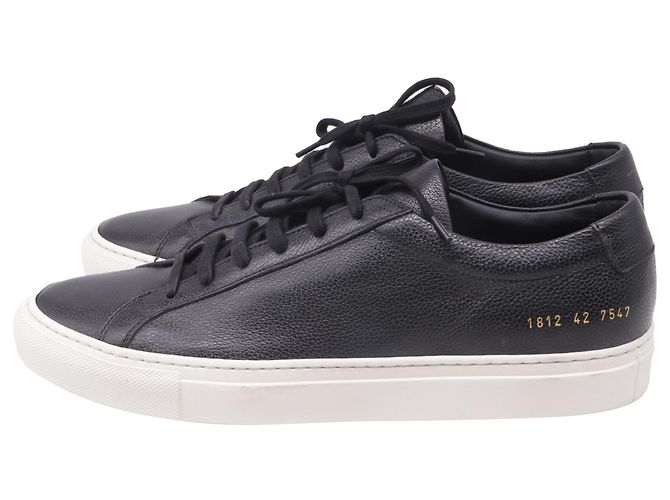 Autre Marque Sneakers Common Projects Achilles Low Grained in pelle nera Nero - vista 4