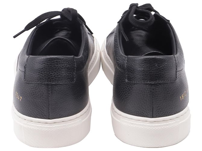Autre Marque Sneakers Common Projects Achilles Low Grained in pelle nera Nero - vista 5