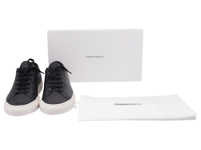 Autre Marque Sneakers Common Projects Achilles Low Grained in pelle nera Nero - vista 6