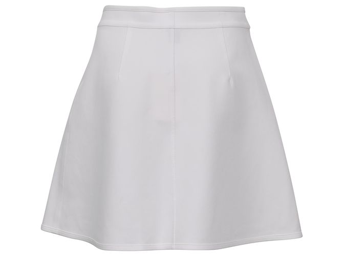 Minifalda línea A Louis Vuitton en poliamida blanca Blanco - vista 3