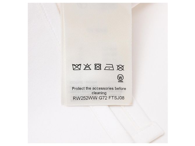 Minifalda línea A Louis Vuitton en poliamida blanca Blanco - vista 8