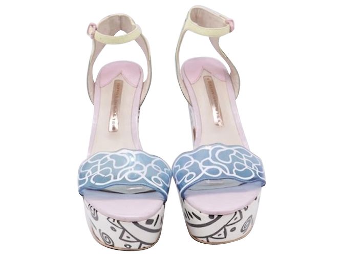 Sandálias de plataforma Sophia Webster Jade Malibu em PVC multicolorido Multicor - vista 2