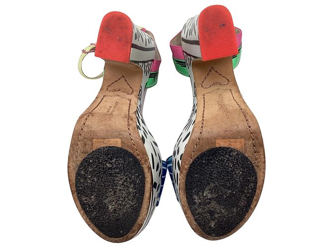 Sandálias de plataforma Sophia Webster Jade Malibu em PVC multicolorido Multicor - vista 7