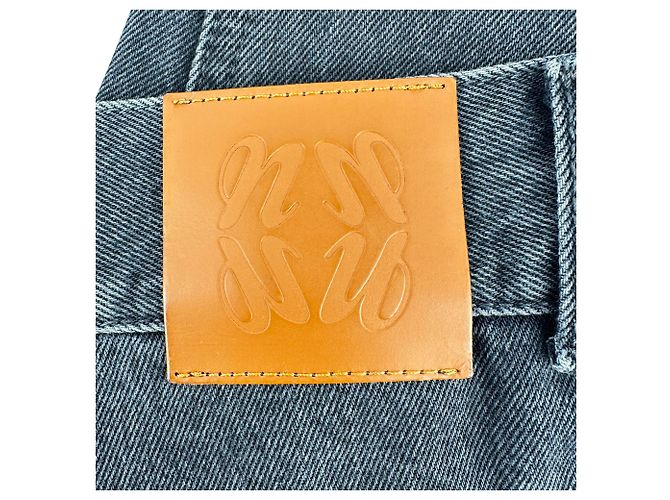 Nanushka Washed Cropped Jeans aus grauer Baumwolle - Ansicht 3