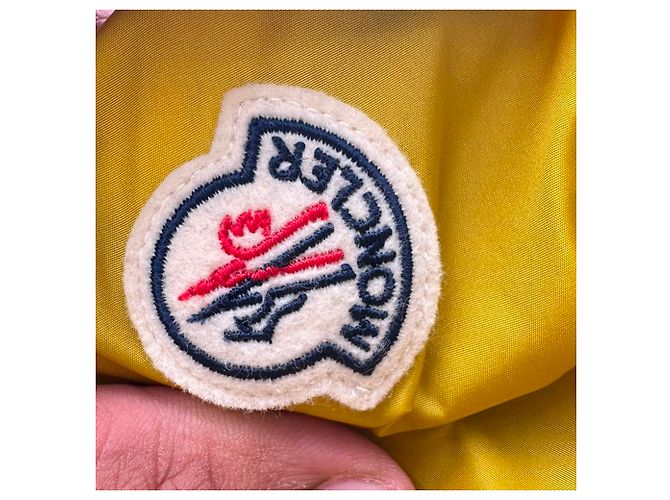 Impermeable High-Low Printseps Moncler en poliamida amarilla Amarillo - vista 11