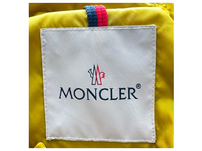 Impermeable High-Low Printseps Moncler en poliamida amarilla Amarillo - vista 12