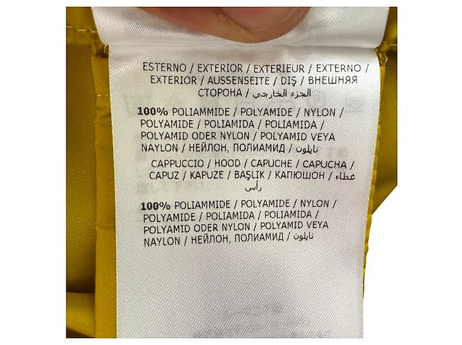 Impermeable High-Low Printseps Moncler en poliamida amarilla Amarillo - vista 15