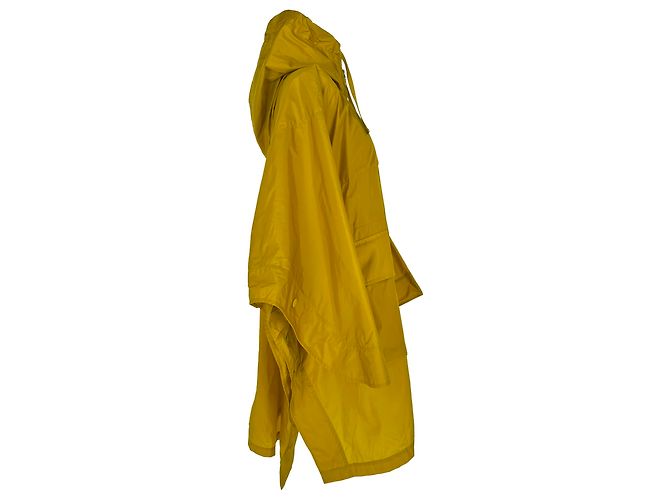 Impermeable High-Low Printseps Moncler en poliamida amarilla Amarillo - vista 2