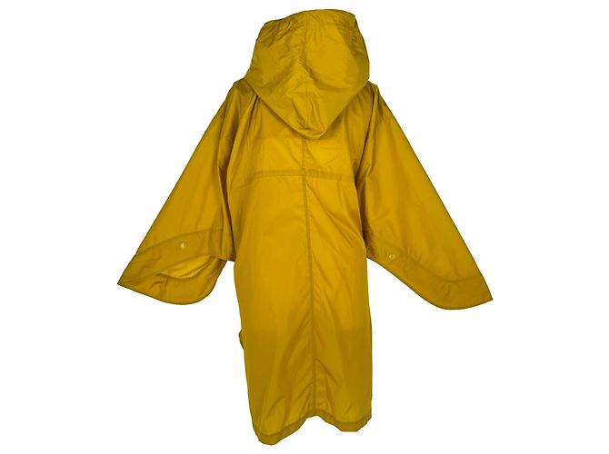 Impermeable High-Low Printseps Moncler en poliamida amarilla Amarillo - vista 3
