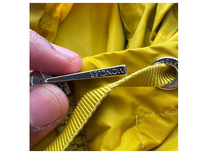 Impermeable High-Low Printseps Moncler en poliamida amarilla Amarillo - vista 6
