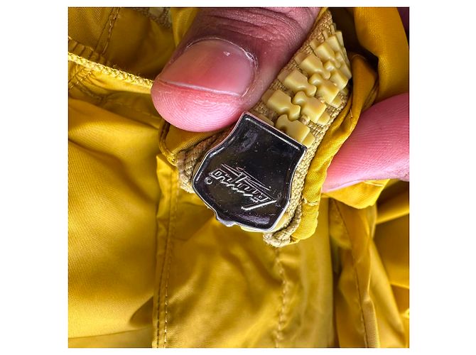 Impermeable High-Low Printseps Moncler en poliamida amarilla Amarillo - vista 9