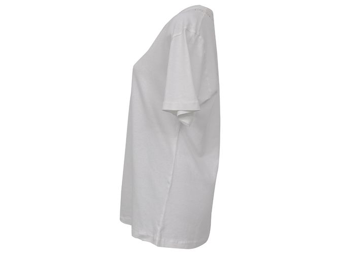 Camiseta Chloé con estampado gráfico en algodón blanco - vista 2