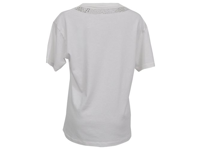 Camiseta Chloé con estampado gráfico en algodón blanco - vista 3