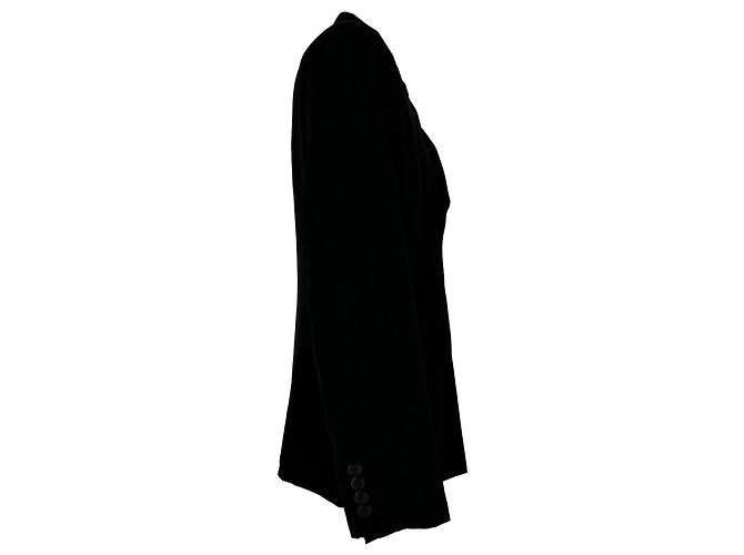 Prada Double-breasted Blazer in Black Wool - view 2