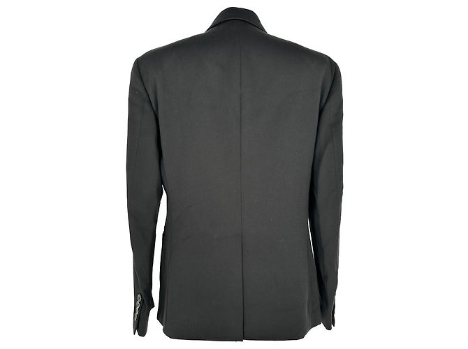 Prada Double-breasted Blazer in Black Wool - view 3