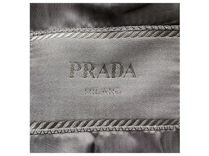 Prada Double-breasted Blazer in Black Wool - view 4