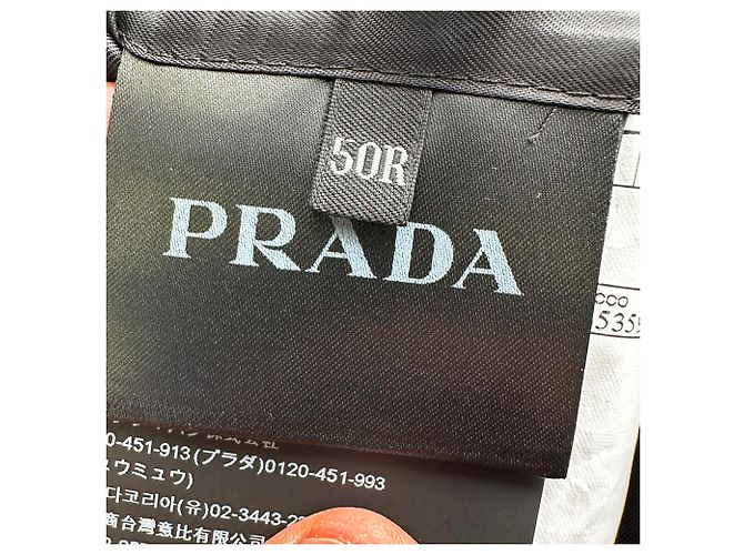 Prada Double-breasted Blazer in Black Wool - view 6