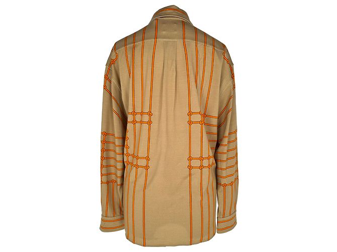 Camicia stampata Burberry Emma in seta multicolore - vista 3