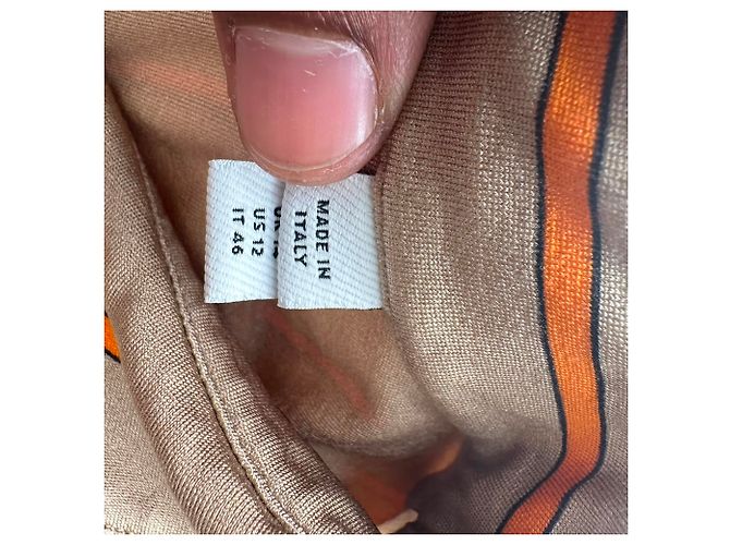 Camicia stampata Burberry Emma in seta multicolore - vista 5