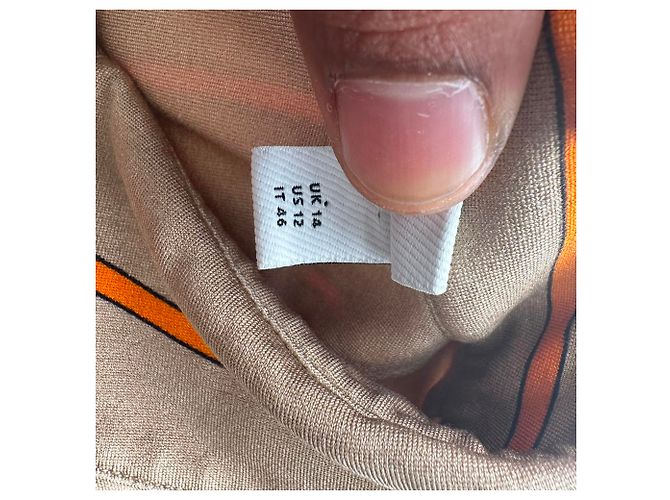 Camicia stampata Burberry Emma in seta multicolore - vista 6