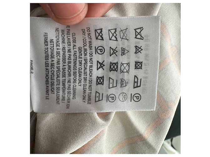 Camicia stampata Burberry Emma in seta multicolore - vista 9