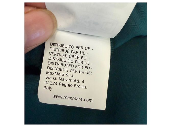 Pantalones Wide Leg Max Mara en seda verde - vista 10