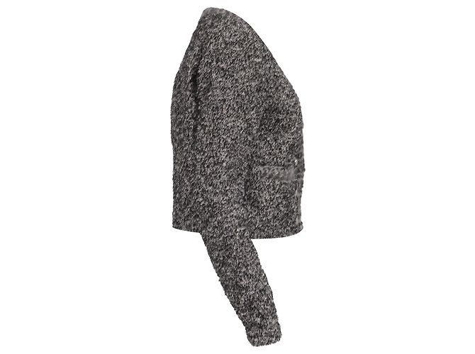 Blazer Isabel Marant Gwendoline de tweed en acrílico negro Gris - vista 3