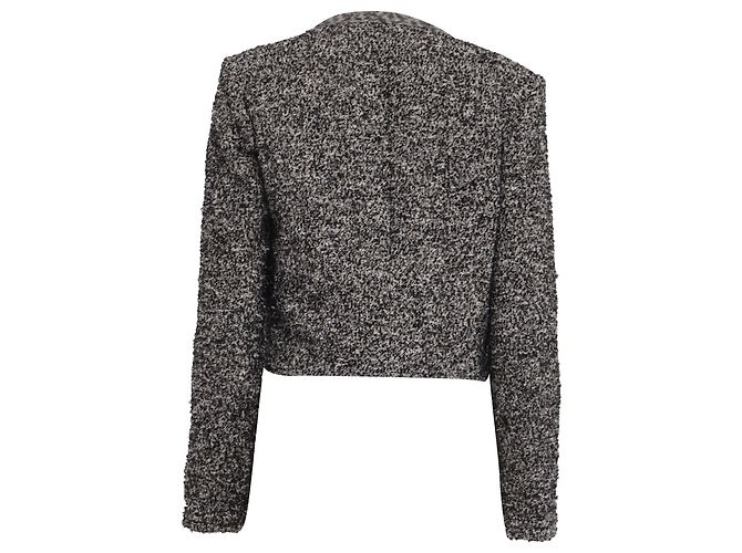 Blazer Isabel Marant Gwendoline de tweed en acrílico negro Gris - vista 4