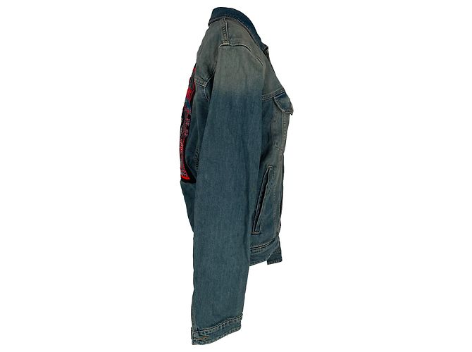 Chaqueta vaquera con estampado gráfico Zadig & Voltaire en algodón azul - vista 2