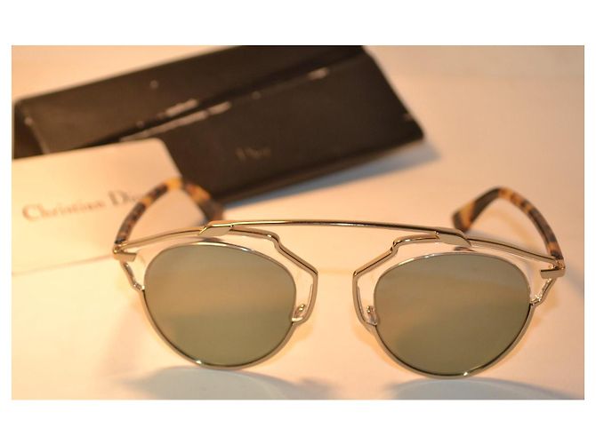 Dior So Real Sonnenbrille Braun Metallisch - Ansicht 2