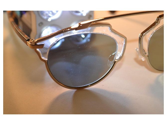 Dior So Real Sonnenbrille Braun Metallisch - Ansicht 8