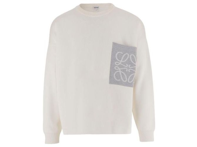 Loewe Annagram Pullover mit Tasche aus Baumwollmischung Braun - Ansicht 3