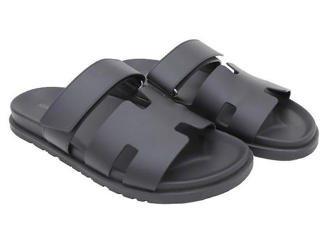 Hermès Pantofole e sandali da uomo Nero - vista 3