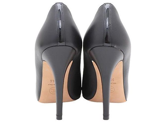 Chanel Décolleté in pelle verniciata nera da donna Nero - vista 4