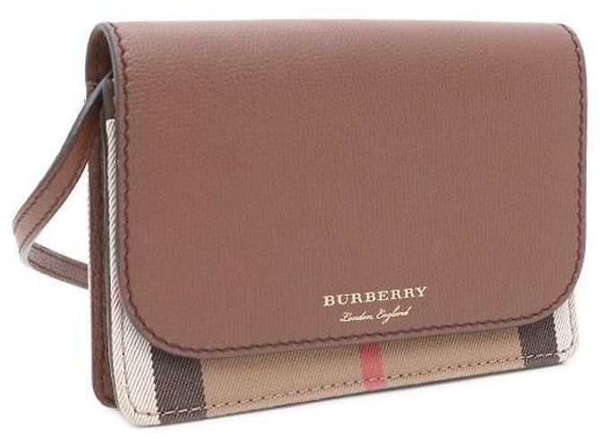 Burberry Borsa a spalla e borsa a tracolla New Hampshire Check Marrone - vista 2