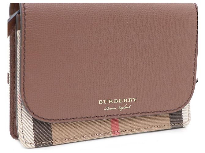Burberry Borsa a spalla e borsa a tracolla New Hampshire Check Marrone - vista 5